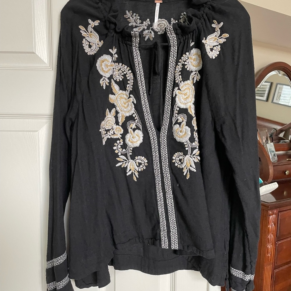 Free people oversized bohemian blouse